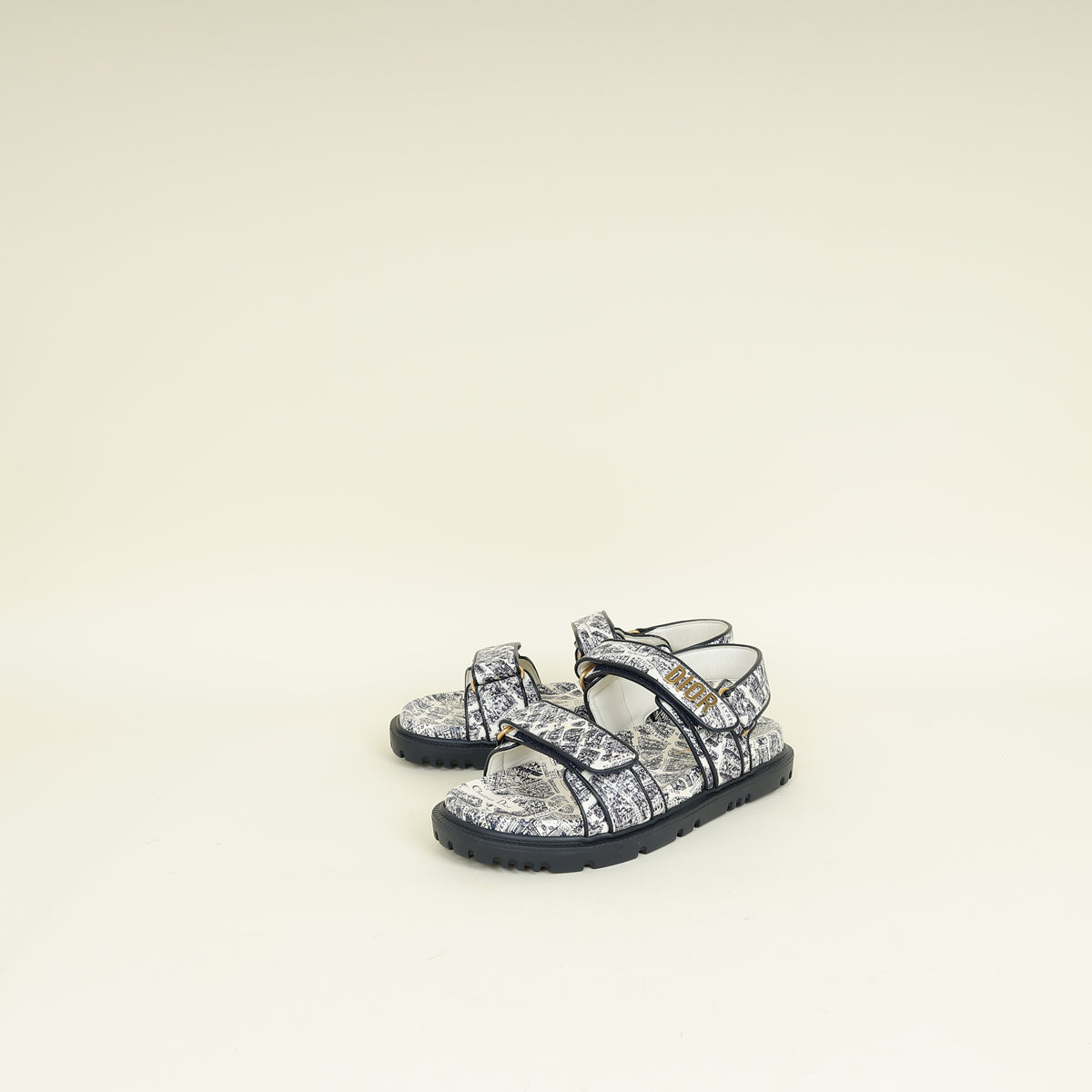Christian Dior Bicolor Plan De Paris Dioract Sandal 36