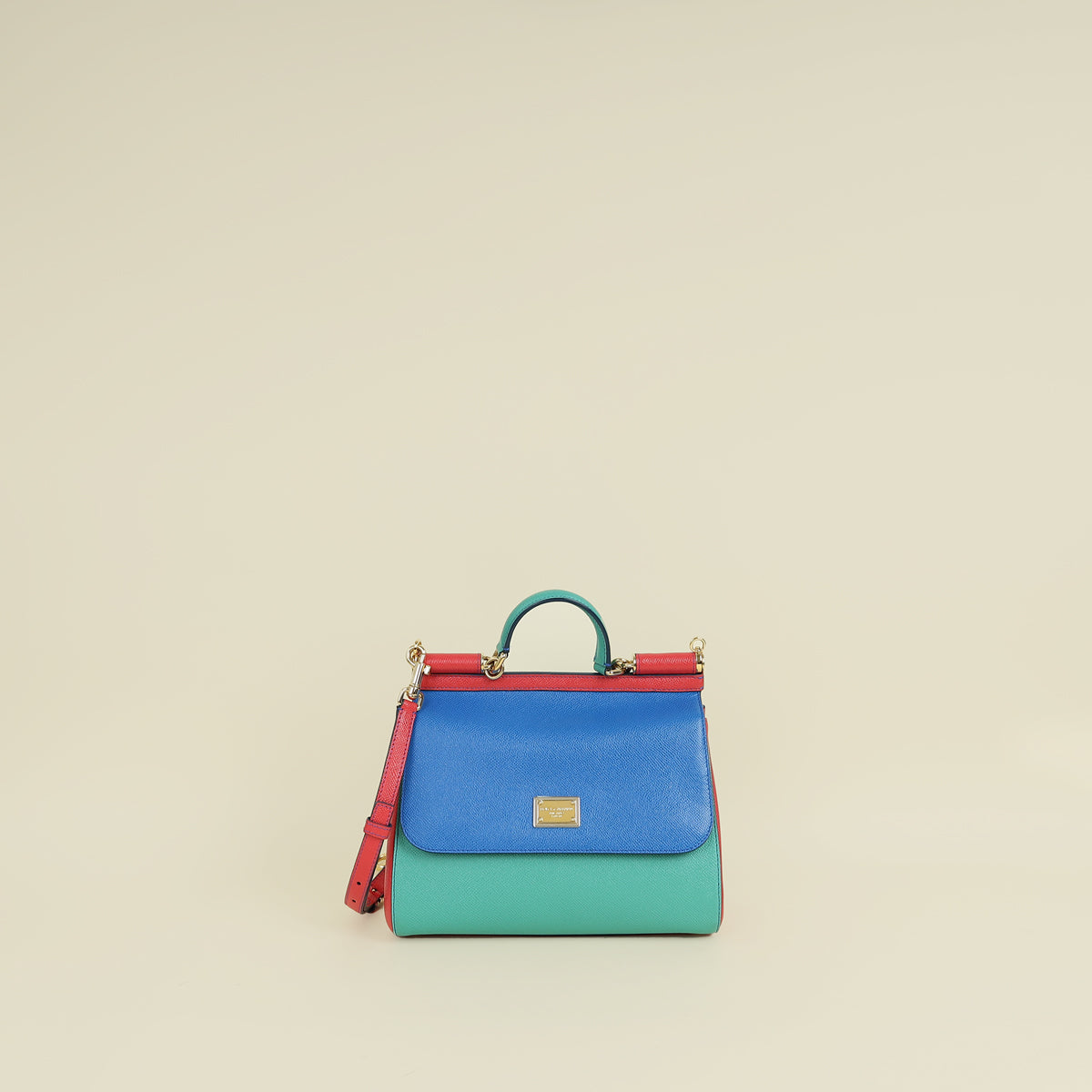 Dolce & Gabbana Tricolor Sicily Medium Bag
