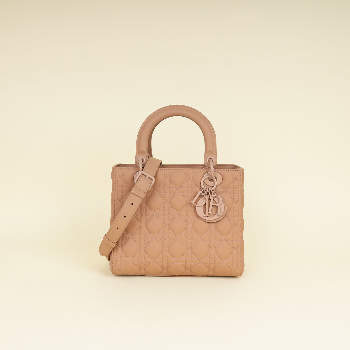 Christian Dior Blush Ultramatte Lady Dior Medium Bag