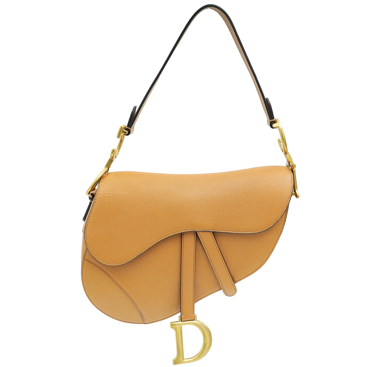 Christian Dior Golden Saddle Medium Bag