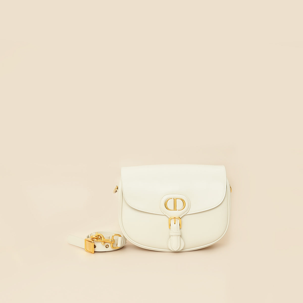 Christian Dior White Bobby Medium Shoulder Bag