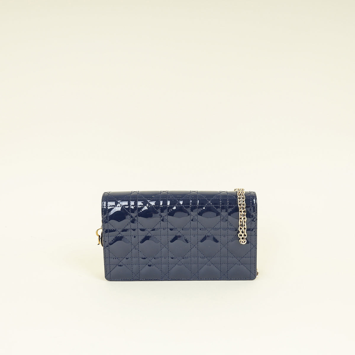 Christian Dior Navy Lady Dior Pouch on Chain