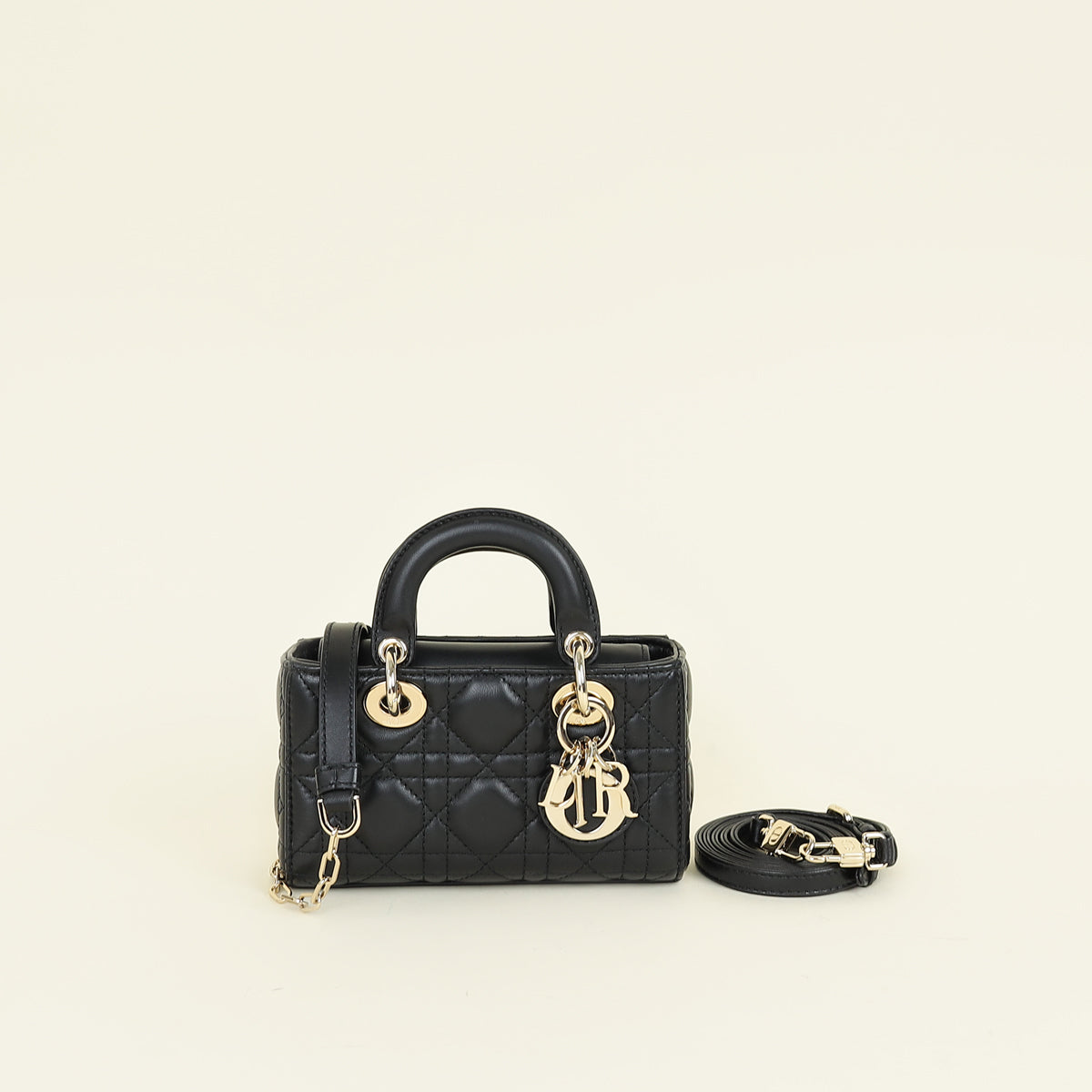 Christian Dior Black D-Joy Micro Bag