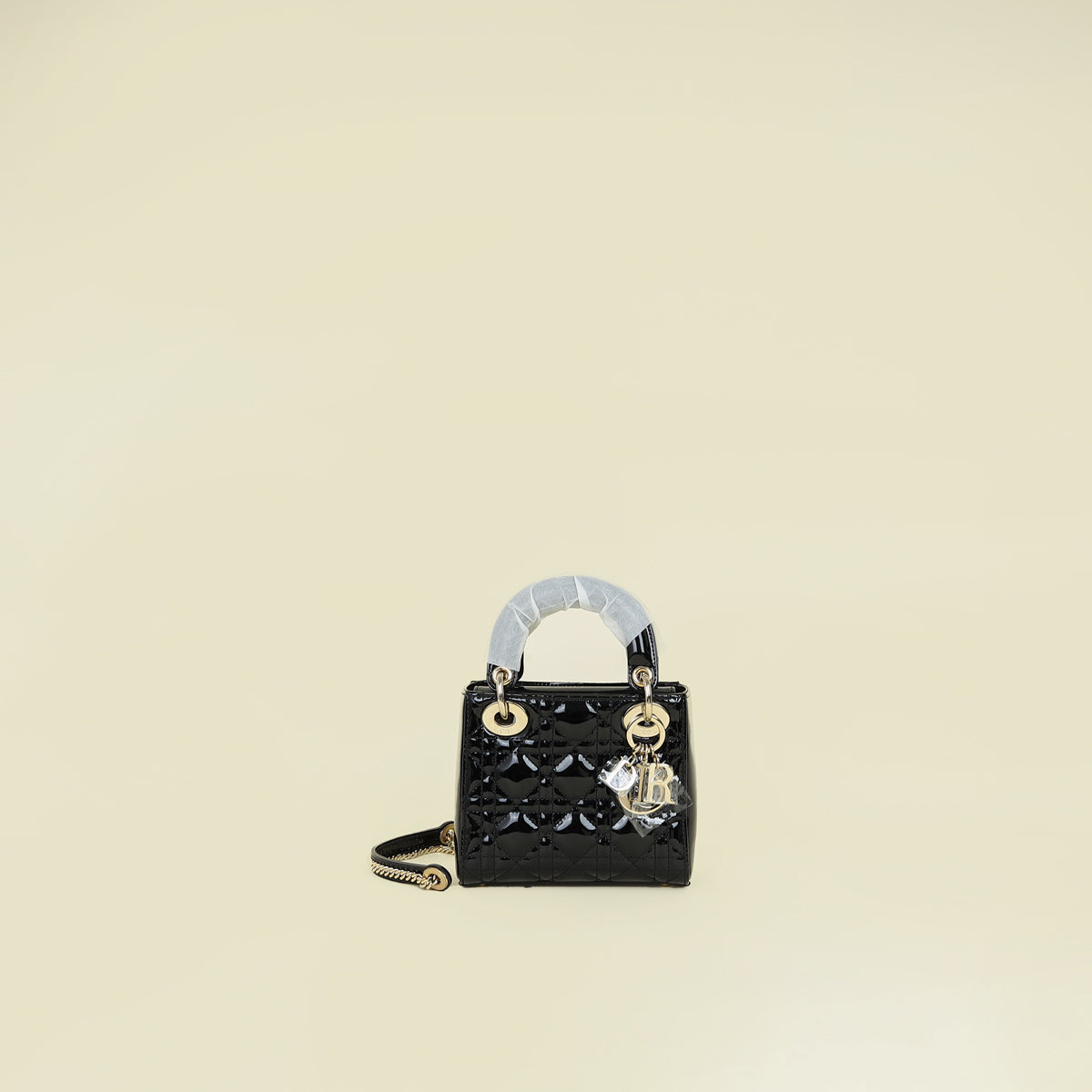 Christian Dior Black Lady Dior Mini Chain Bag