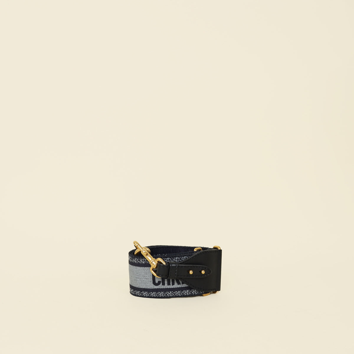 Christian Dior Bicolor Christian Dior' Embroidery Shoulder Strap