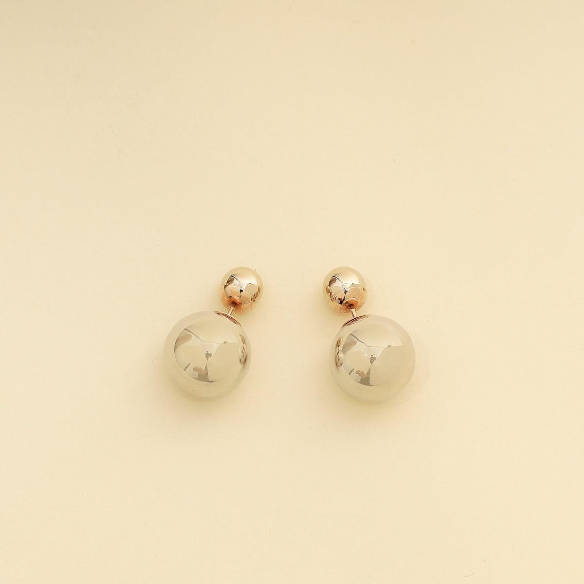 Christian Dior Bicolor Metal Mise En Dior Tribal Earrings
