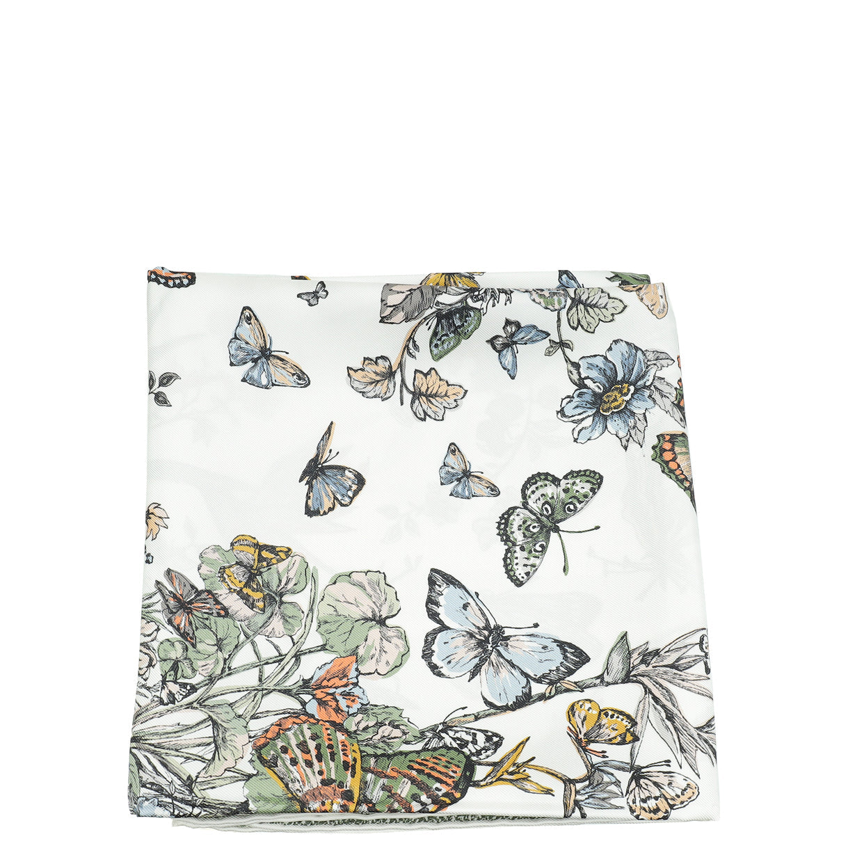 Christian Dior Multicolor Camo Papillon 90 Square Scarf