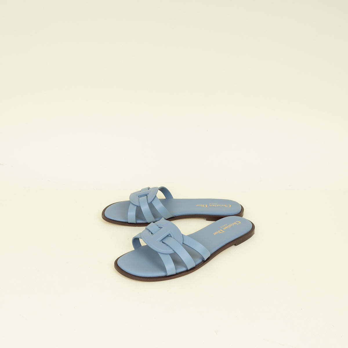 Christian Dior Blue D Club Slide Sandal 37