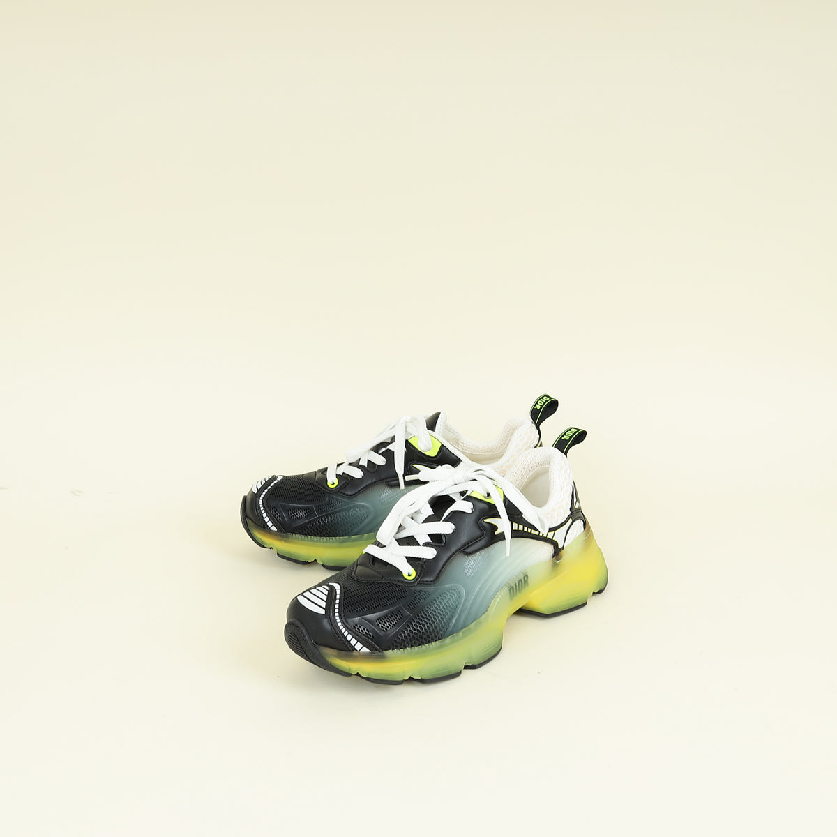 Christian Dior Bicolor Technical Fabric Mesh Dior Vibe Sneakers 38