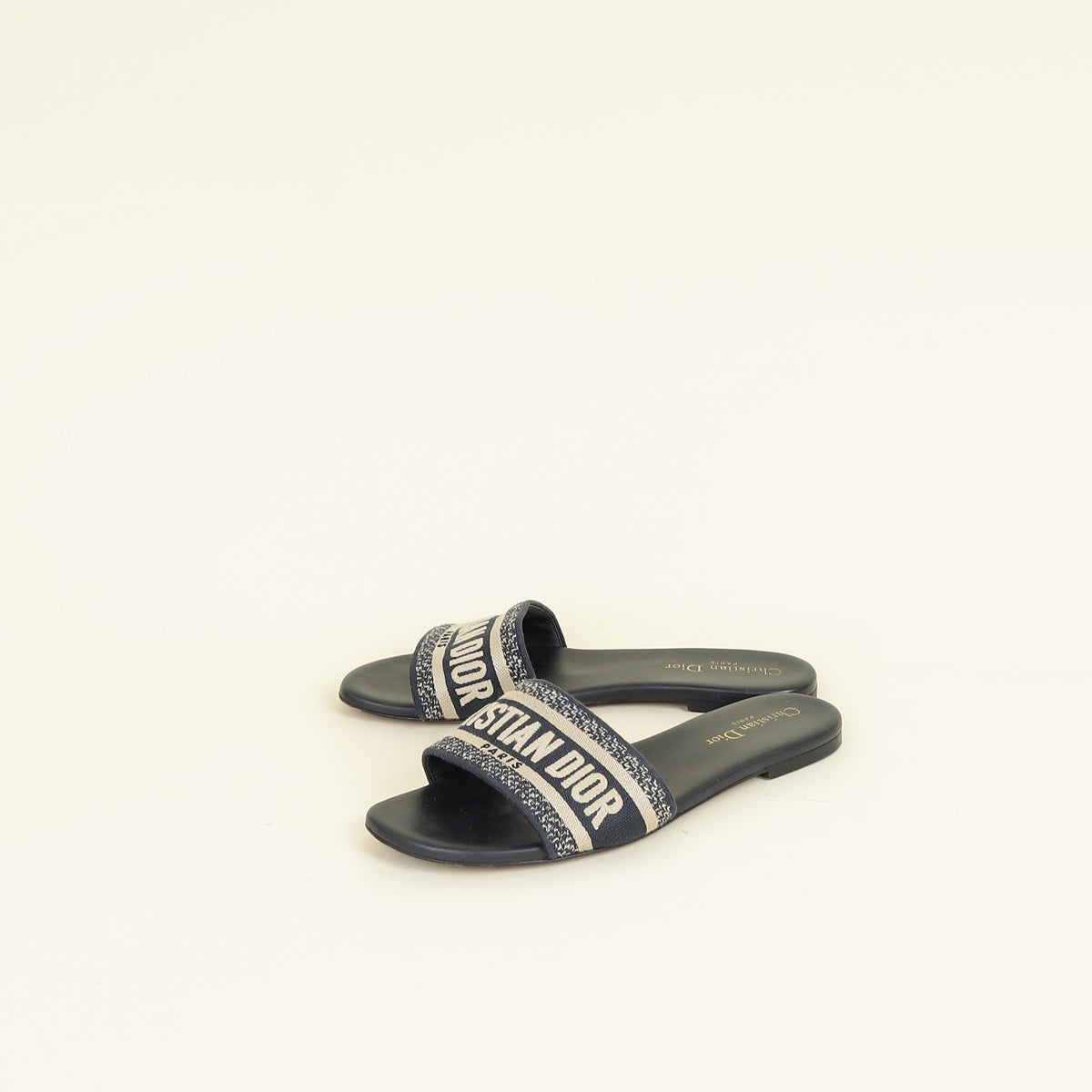 Christian Dior Navy Blue Dway Sandal 39