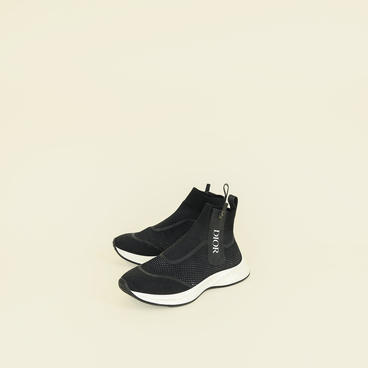 Christian Dior Black B25 High Top Sneakers 40
