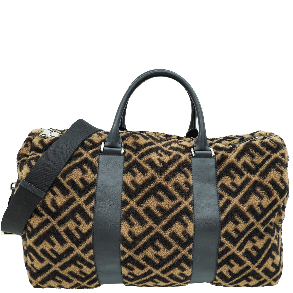 Fendi Bicolor Shearling Duffle Bag