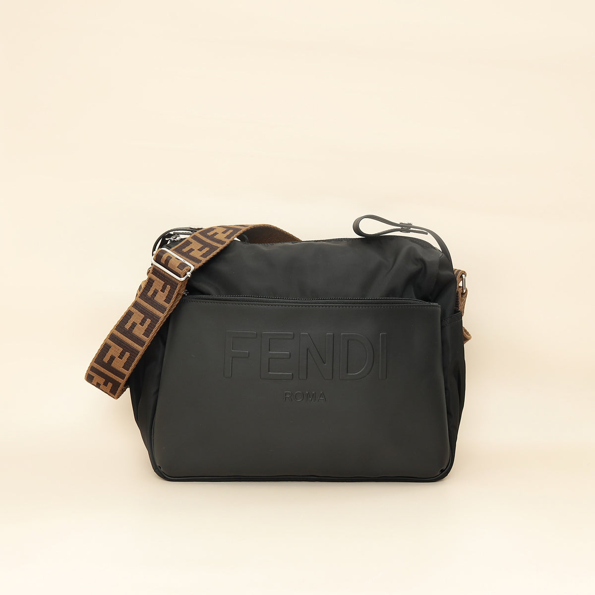 Fendi Black Logo Changing Bag