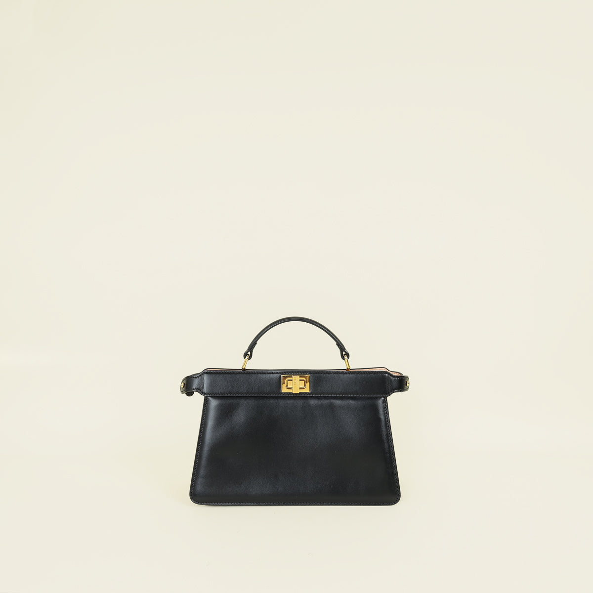 Fendi Black Peekaboo Top Handle Bag