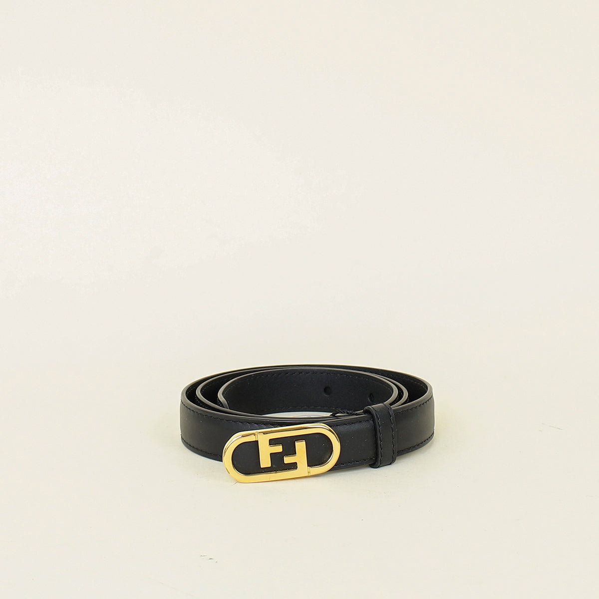 Fendi Black O'Lock Belt 28