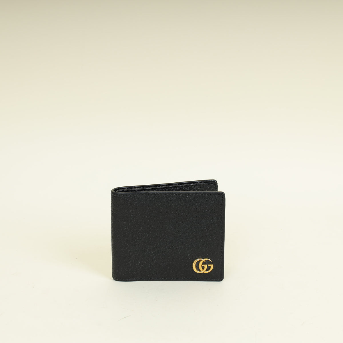 Gucci Black GG Marmont Bi-fold Card Case Wallet
