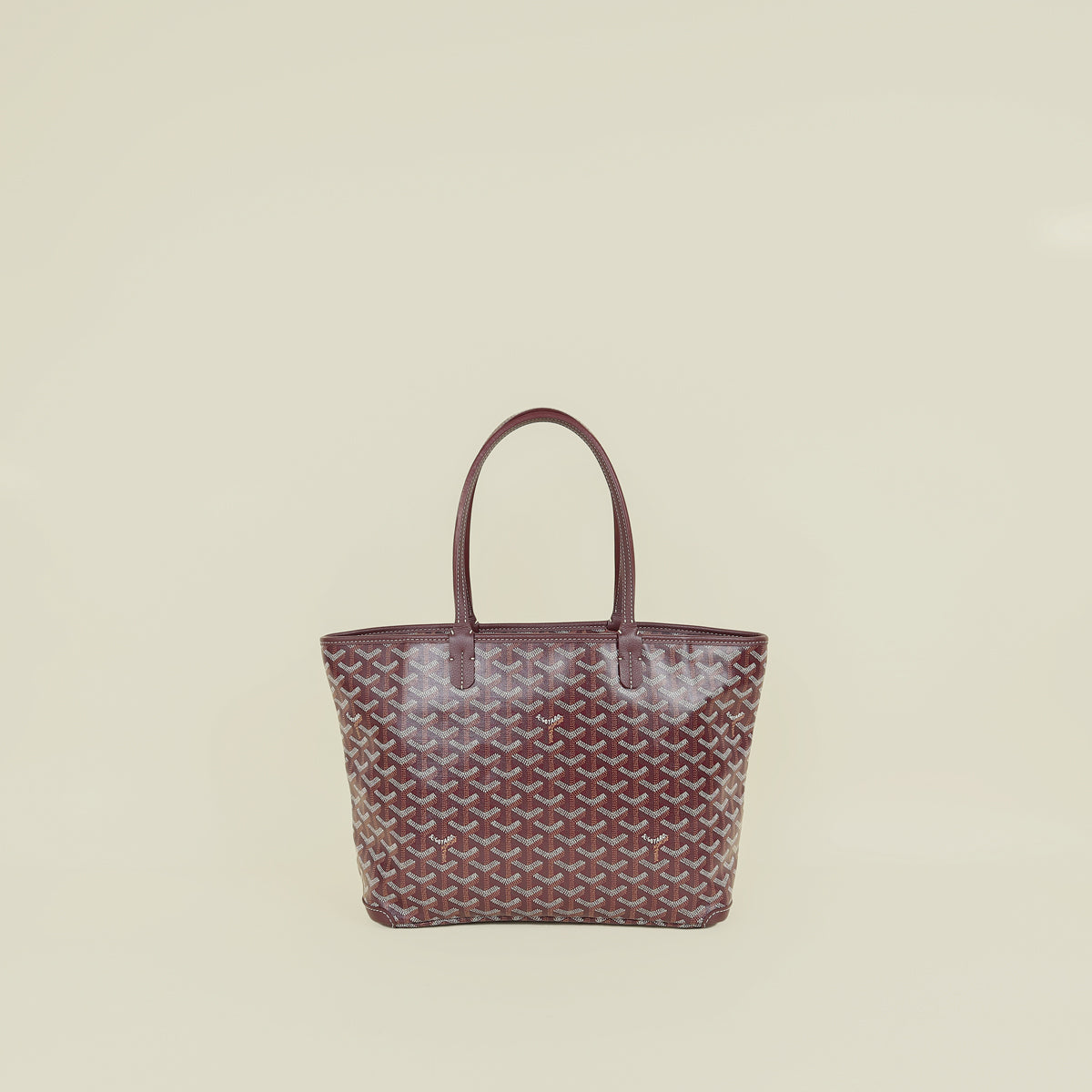 Goyard Burgundy Goyardine Artois PM Bag