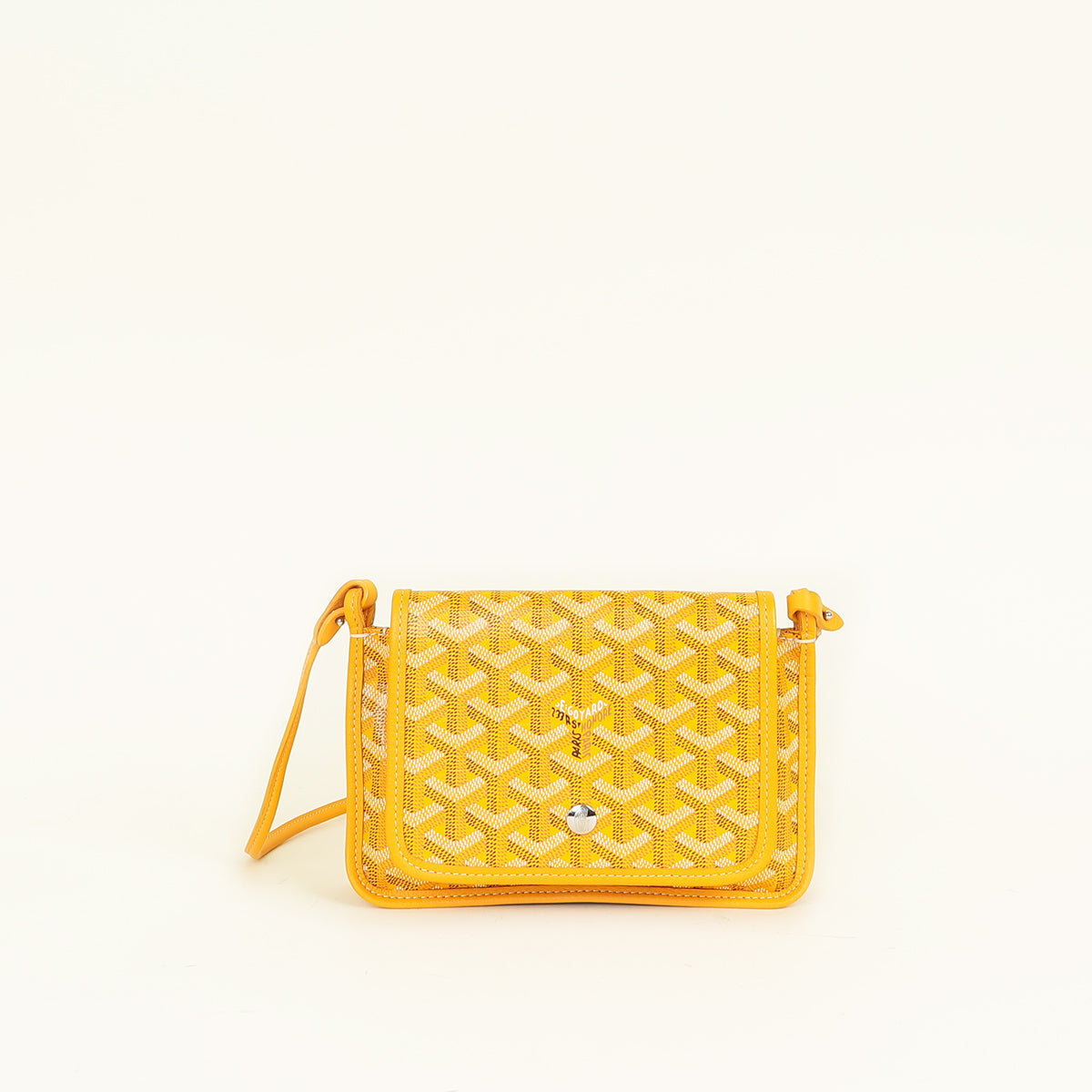 Goyard Yellow Plumet Wallet Clutch Bag