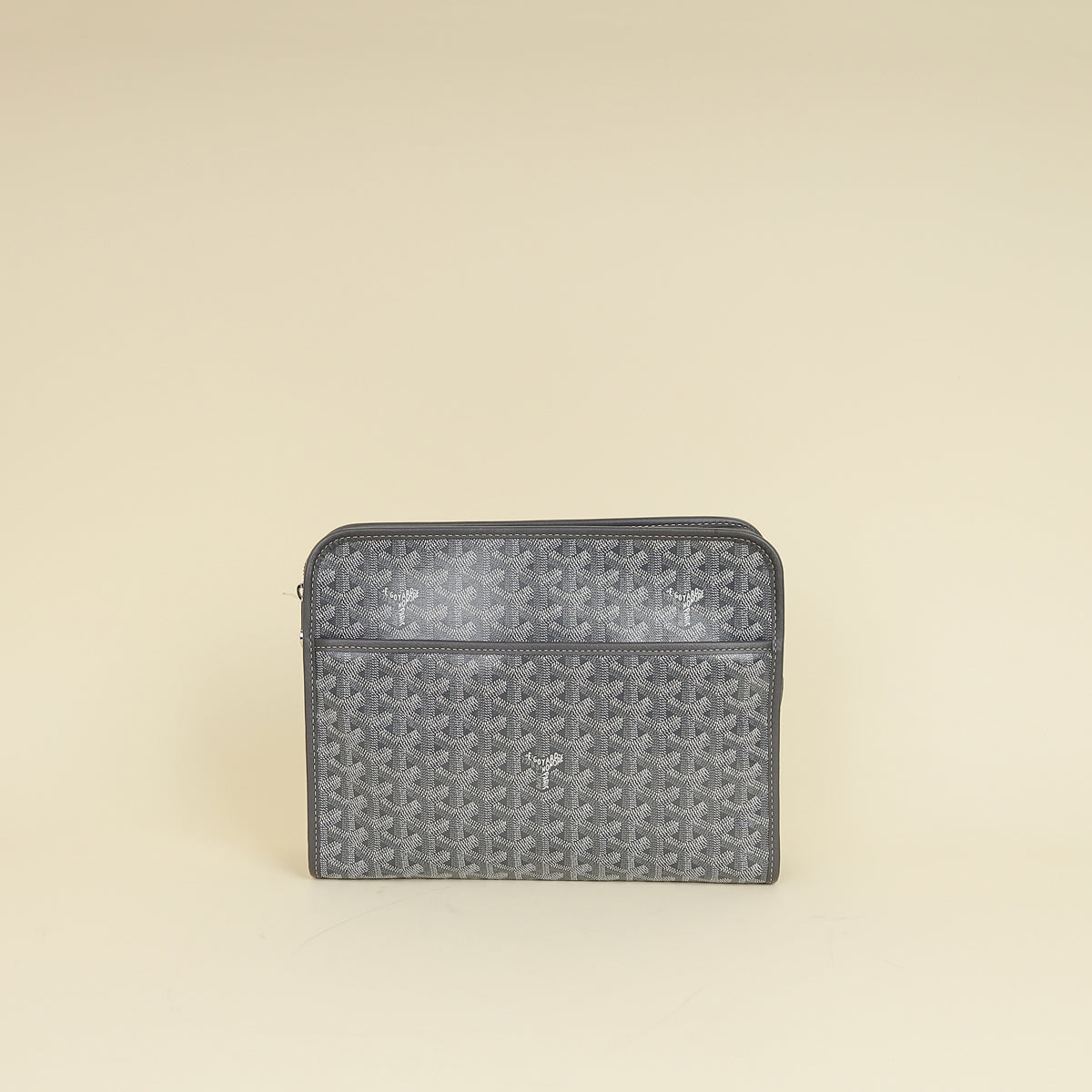 Goyard Grey Goyardine Jouvence GM Toiletry Bag