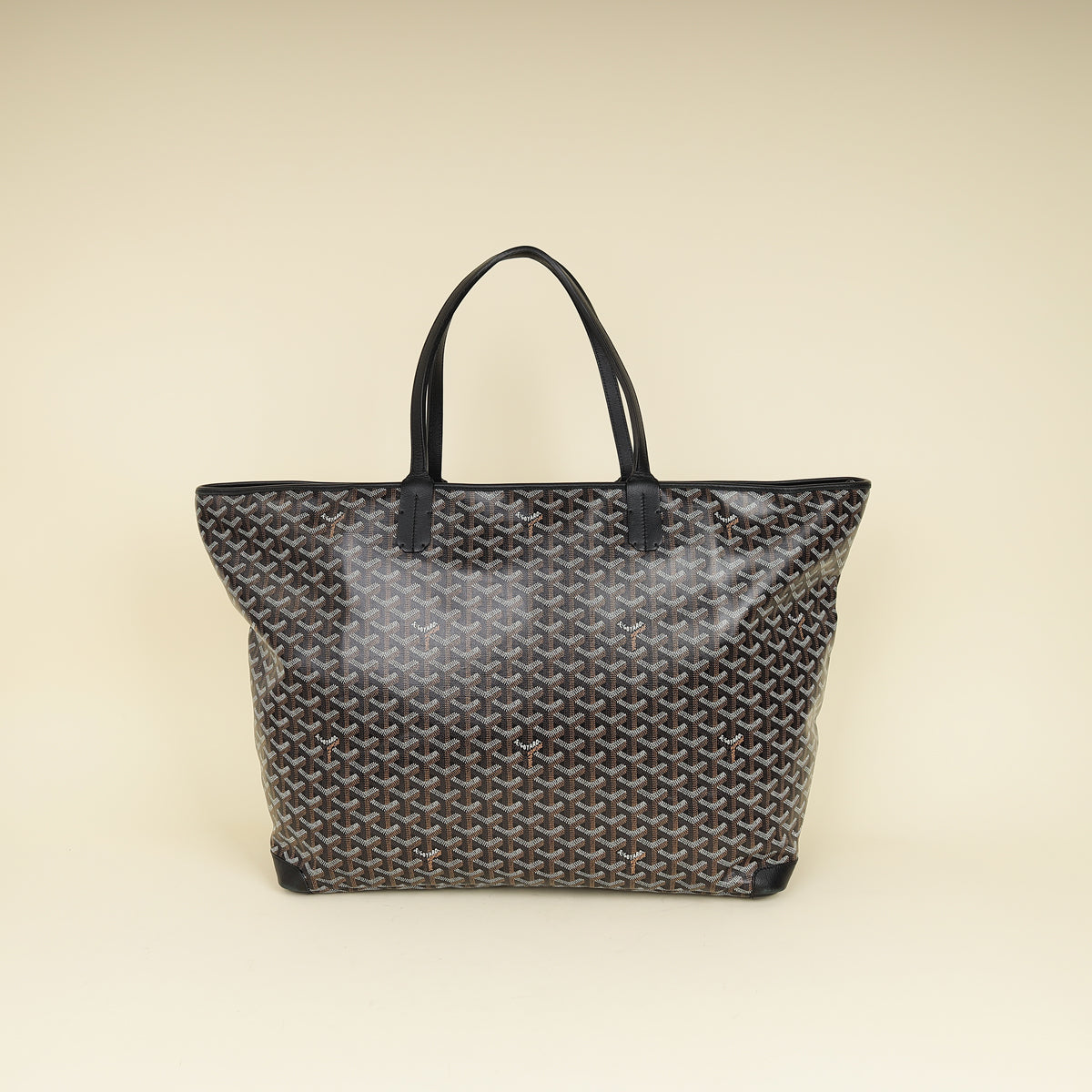 Goyard Black Goyardine Artois GM Bag