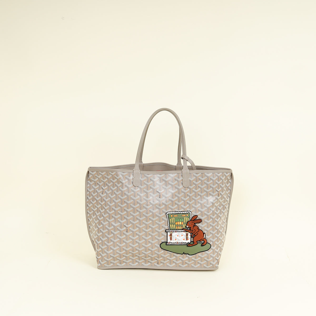 Goyard Bicolor Limited Edition Goyardine Anjou Punny Embroidered PM Bag