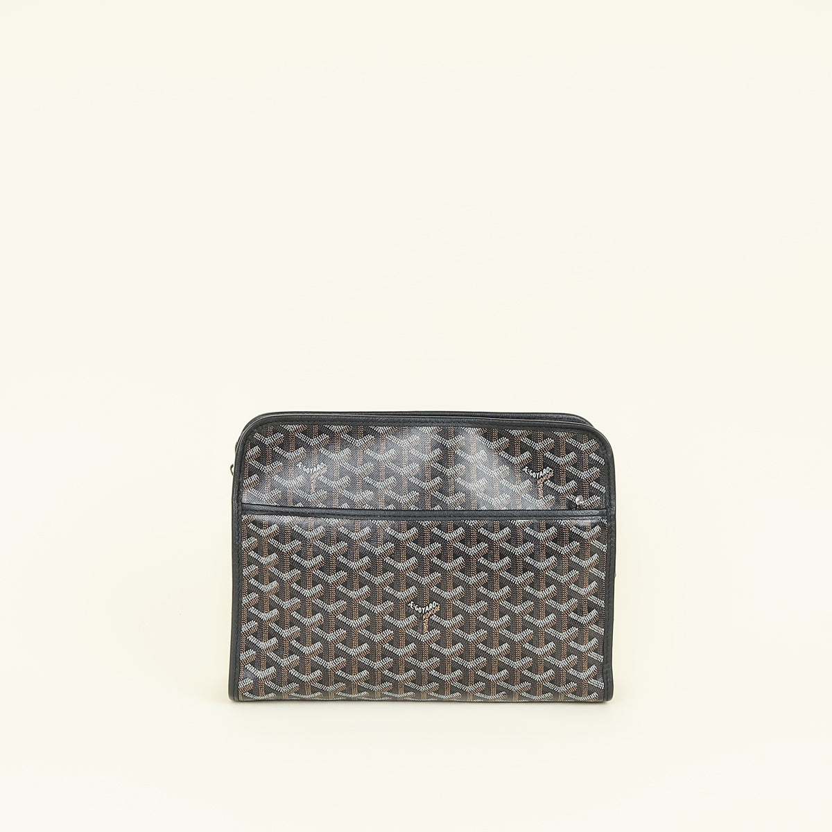 Goyard Black Goyardine Jouvence GM Pouch Bag