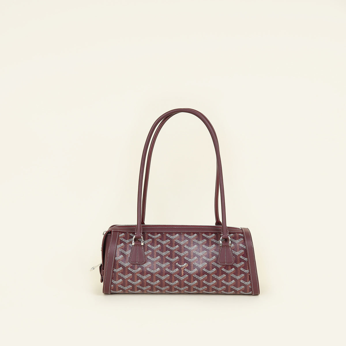 Goyard Burgundy Goyardine Bonbonniere PM Bag