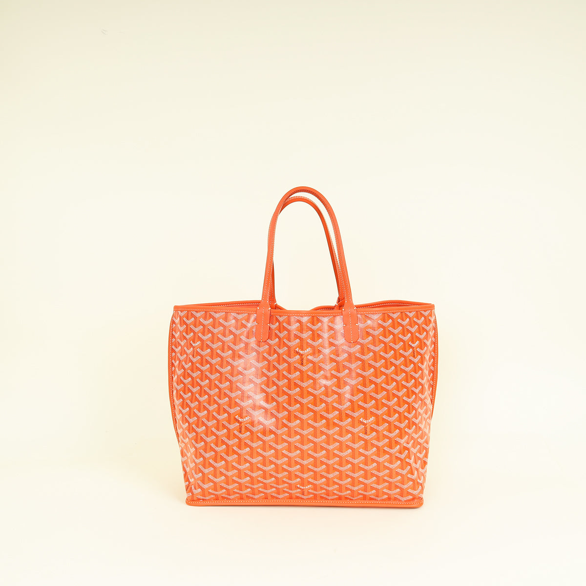 Goyard Orange Goyardine Anjou Reversible PM Bag