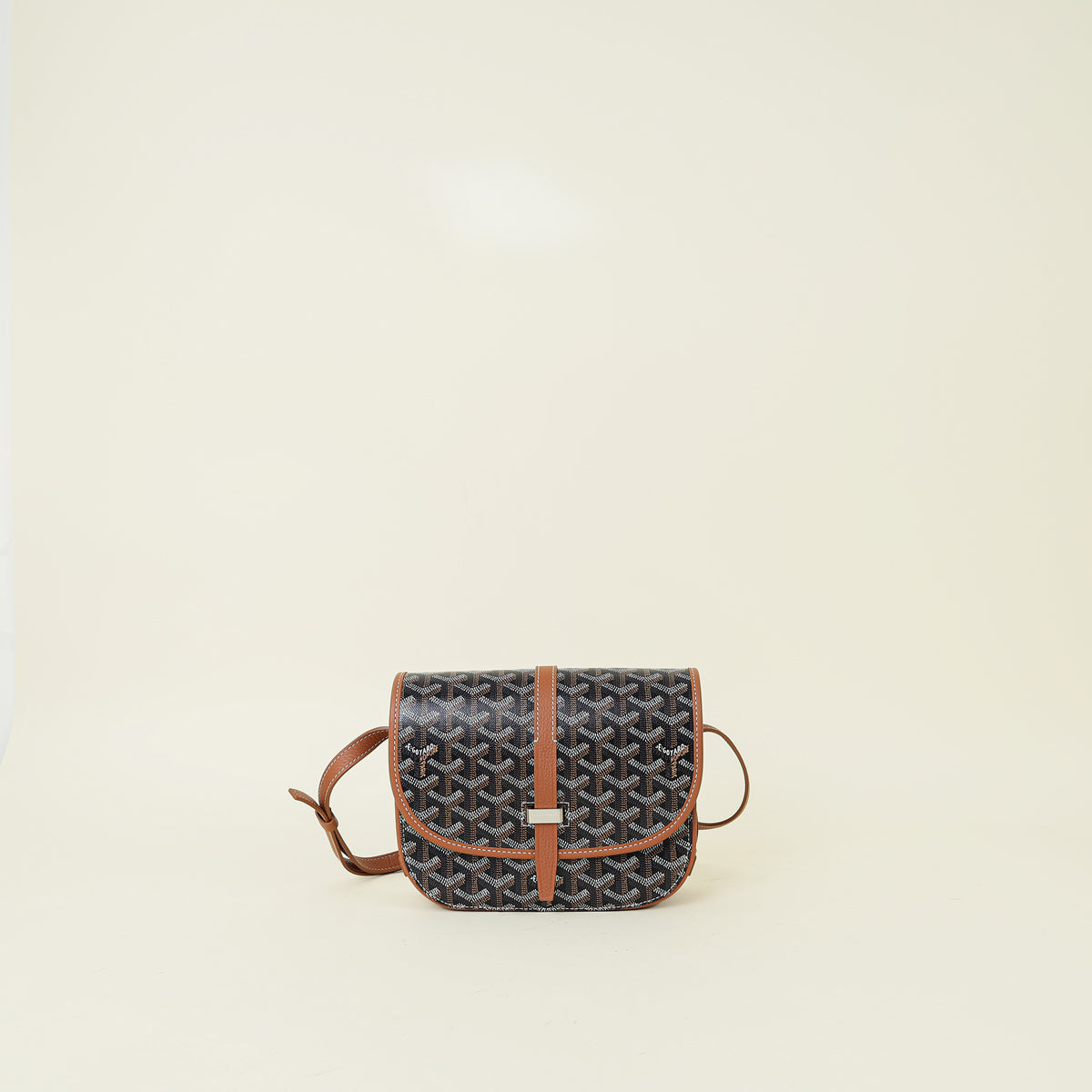 Goyard Bicolor Goyardine Belvedere PM Messenger Bag