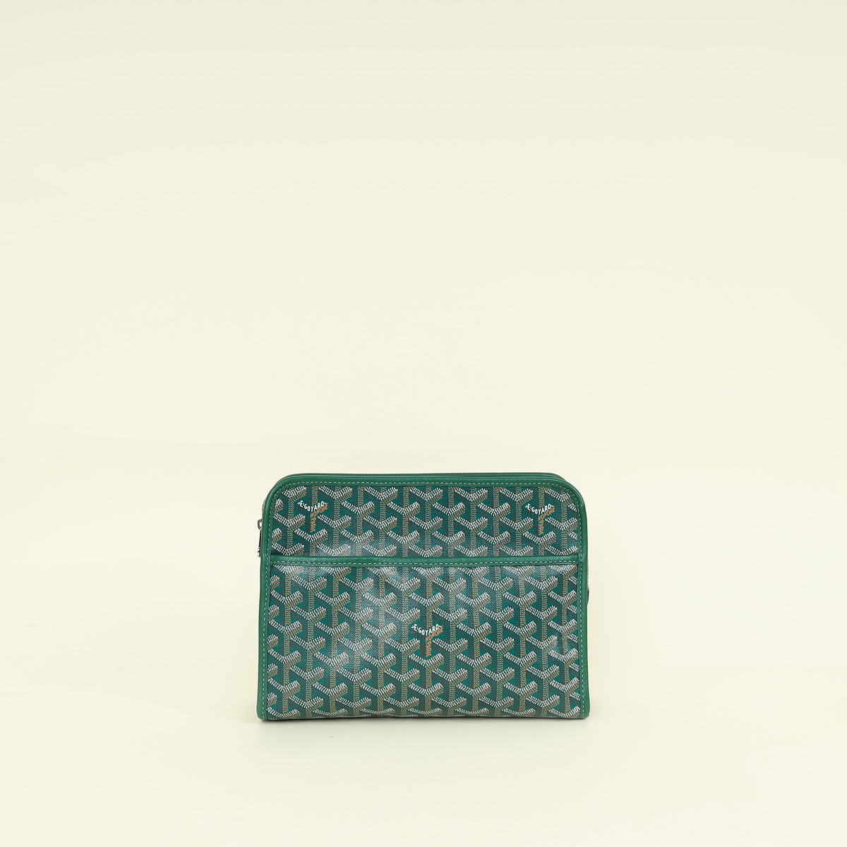 Goyard Green Goyardine Jouvence MM Toiletry Bag