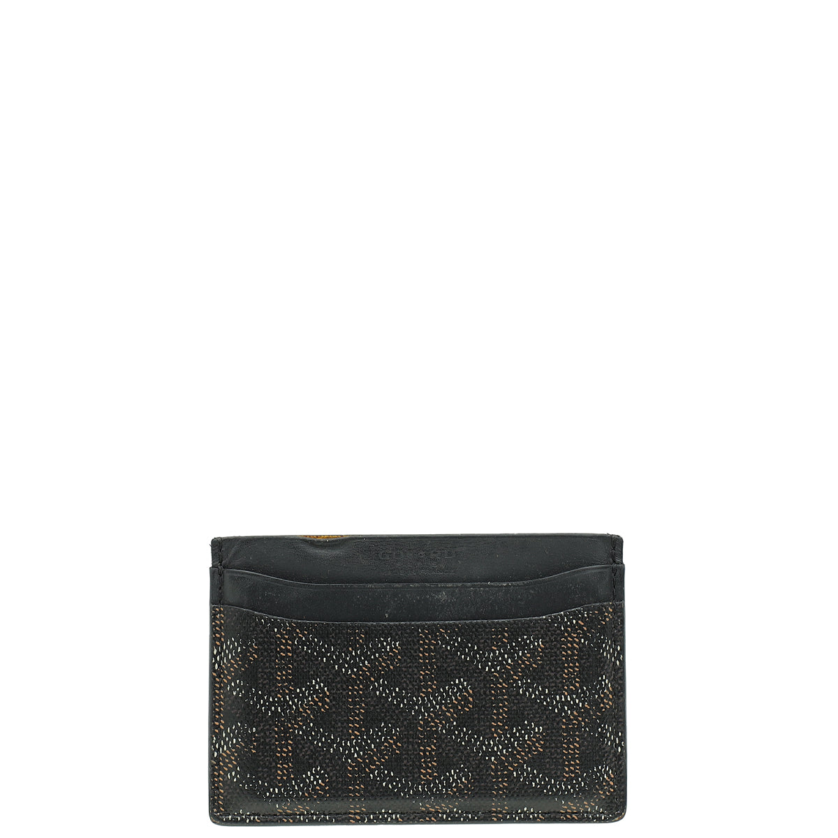Goyard Black Goyardine Saint Sulpice Card Holder