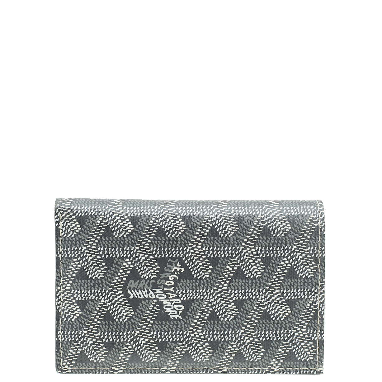 Goyard Grey Goyardine Saint Pierre Card Wallet