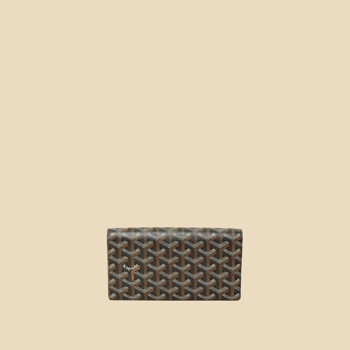 Goyard Black Goyardine Richelieu Continental Wallet