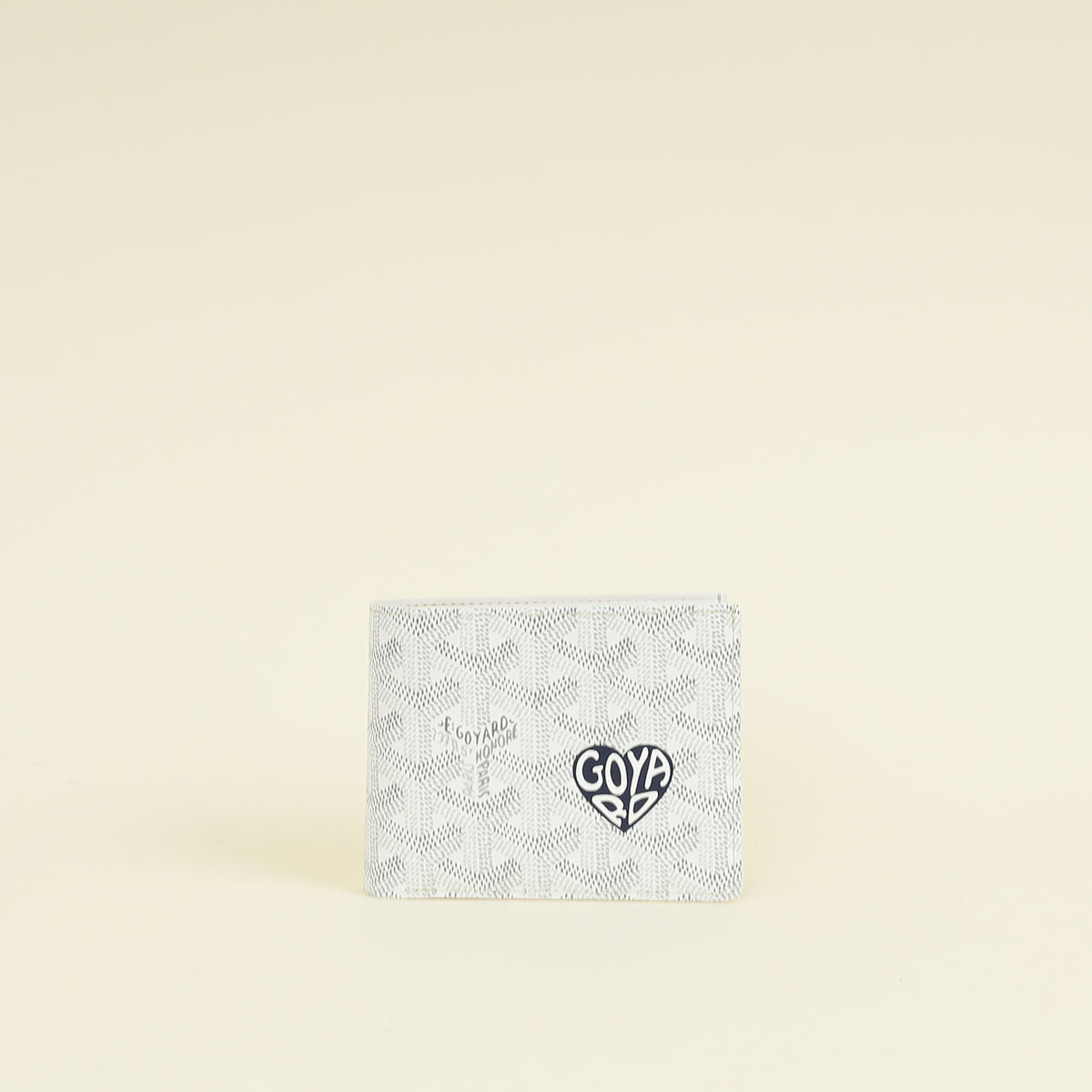 Goyard White Victoire Coeur Wallet