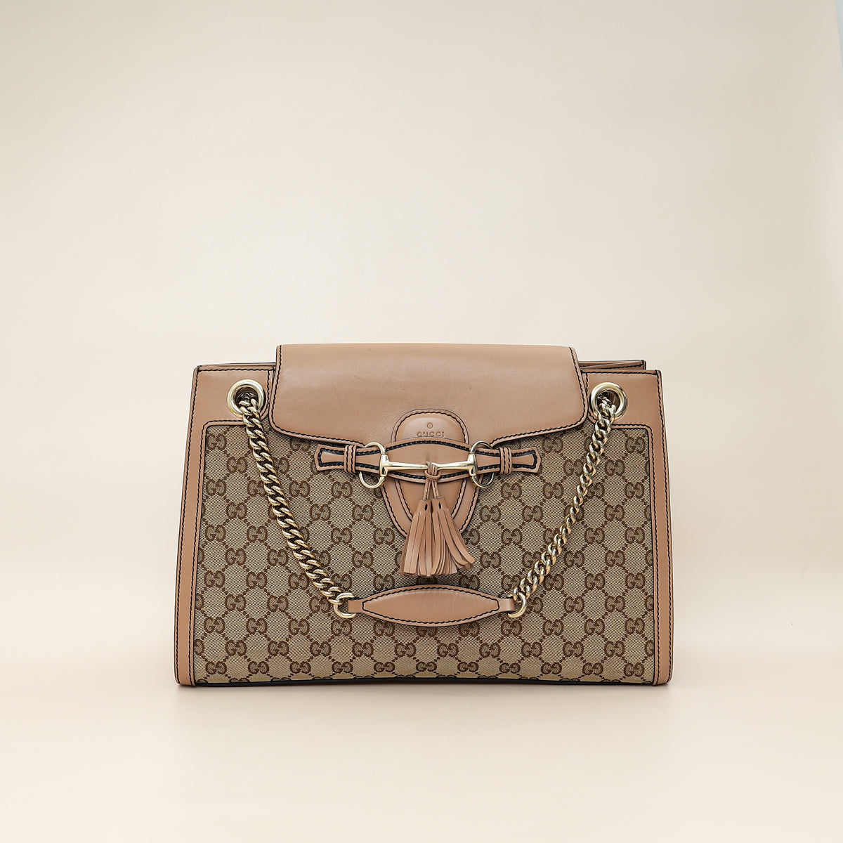 Gucci Beige GG Guccissima Emily Large Shoulder Bag