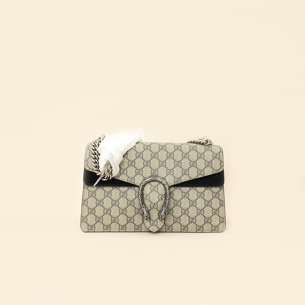Gucci Bicolor GG Supreme Dionysus Flap Bag