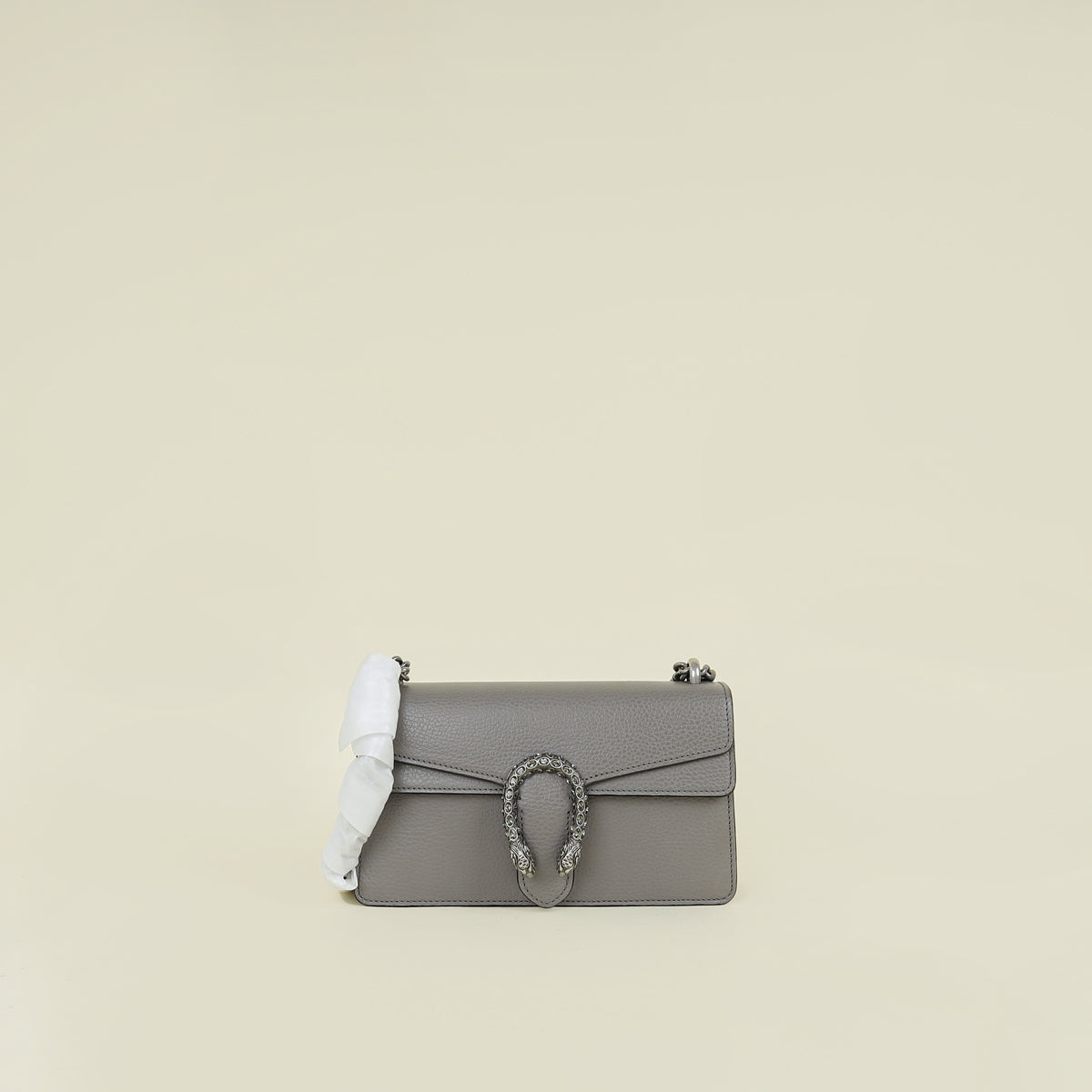 Gucci Grey Dionysus Crystal Flap Medium Shoulder Bag