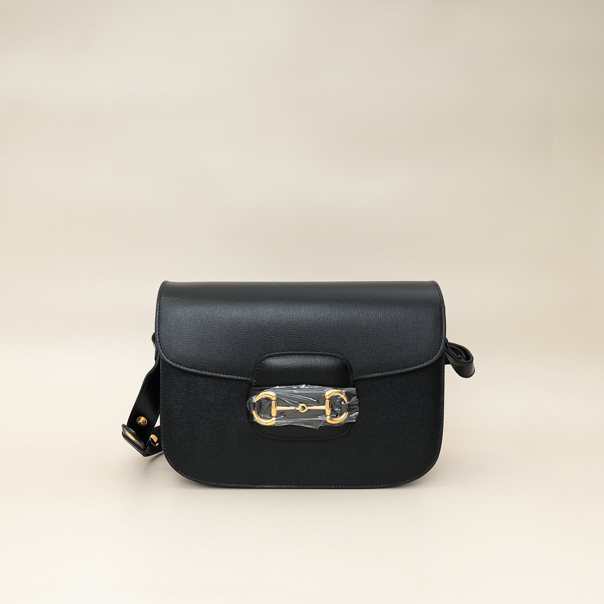 Gucci Black Horsebit 1955 Medium Flap Bag
