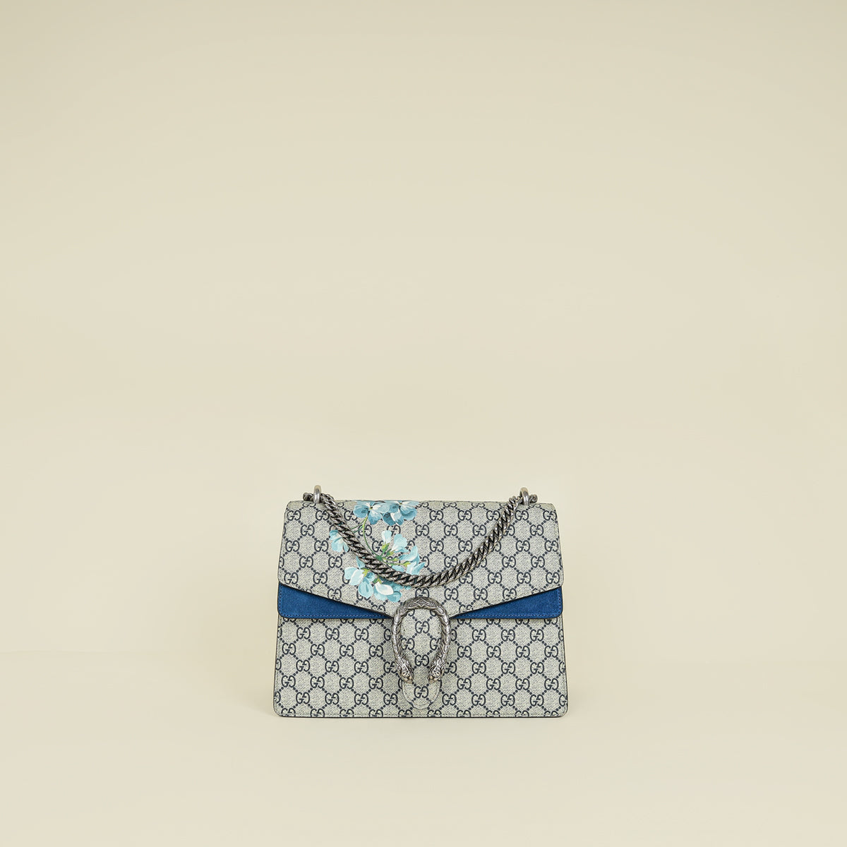 Gucci Bicolor GG Supreme Blooms Dionysus Medium Shoulder Bag