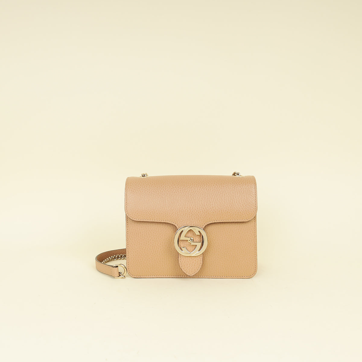 Gucci Nude Interlocking G Small Shoulder Bag