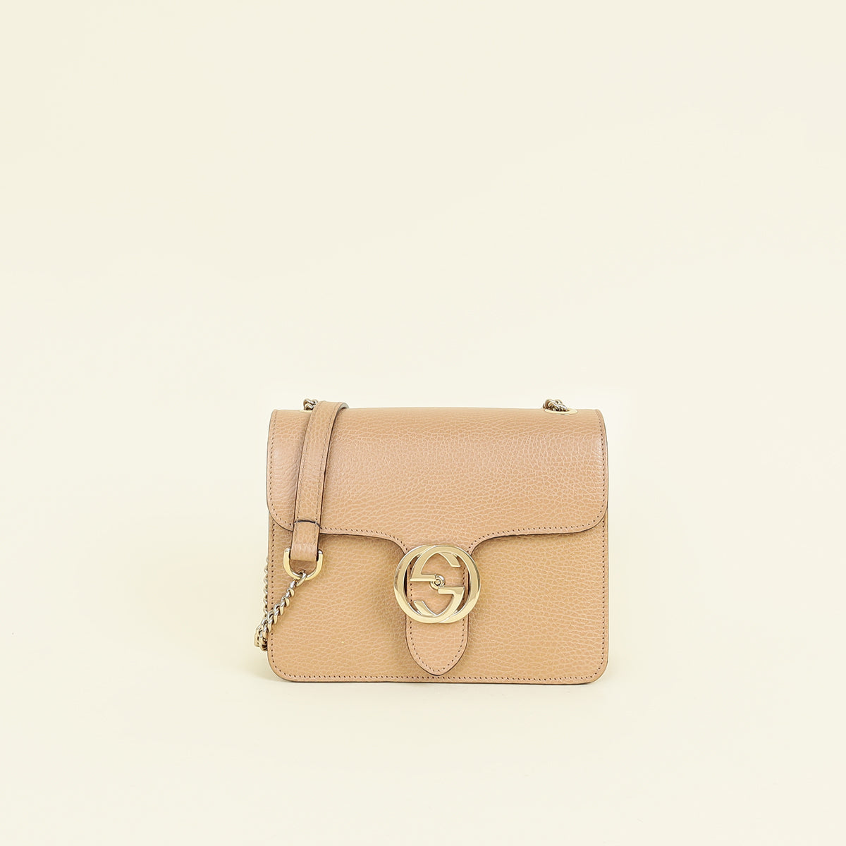Gucci Beige Interlocking G Small Shoulder Bag