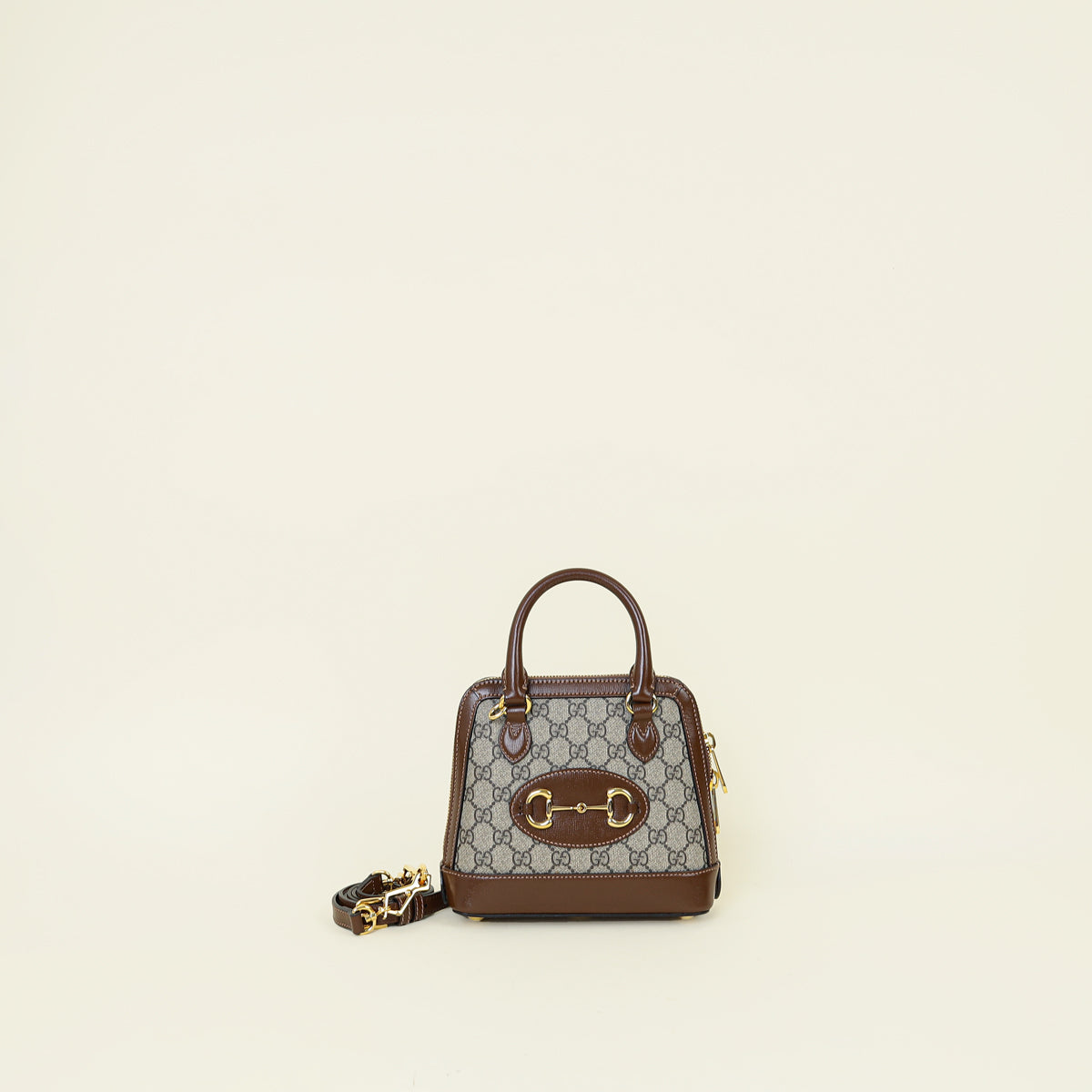 Gucci Bicolor Horsebit 1955 Mini Top Handle Bag