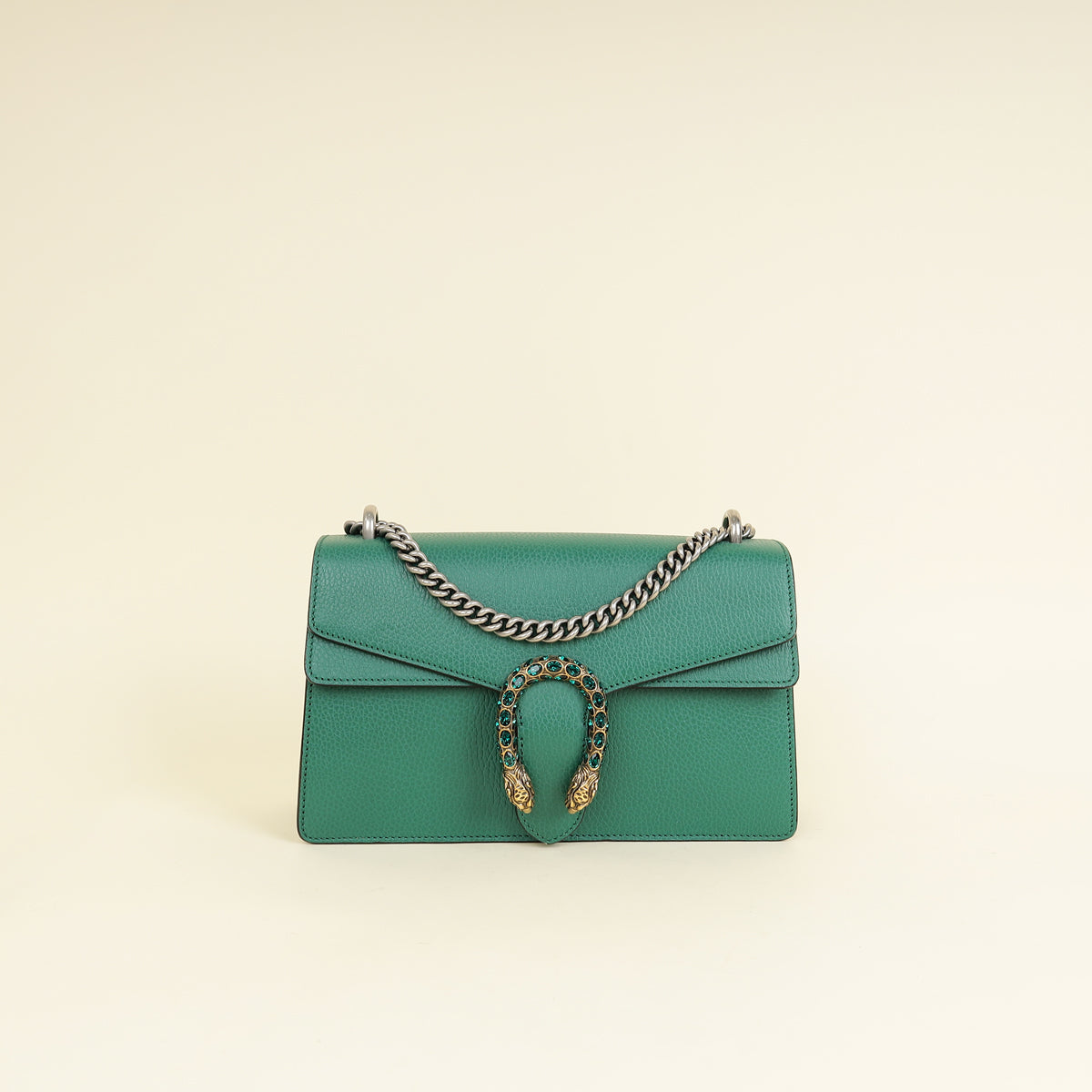Gucci Green Crystal Dionysus Medium Shoulder Bag