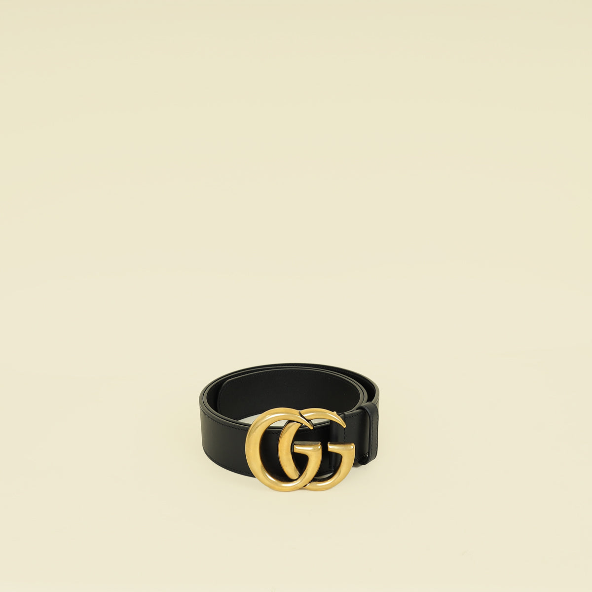 Gucci Black Double G Buckle 40mm Belt 38