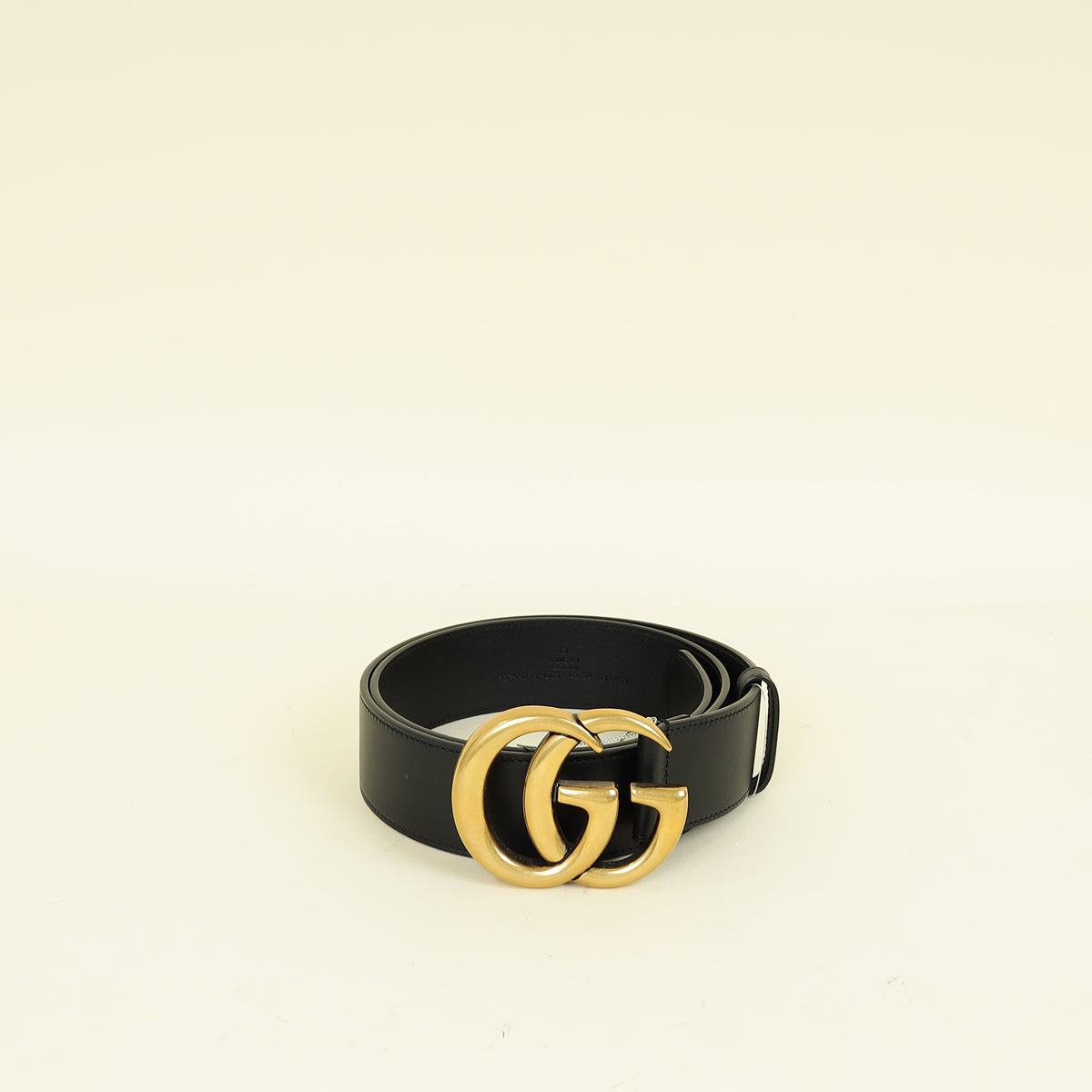 Gucci Black Double G Buckle 40mm Belt 34