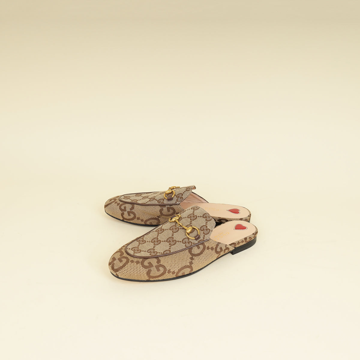 Gucci Ebony GG Princetown Mules 36.5