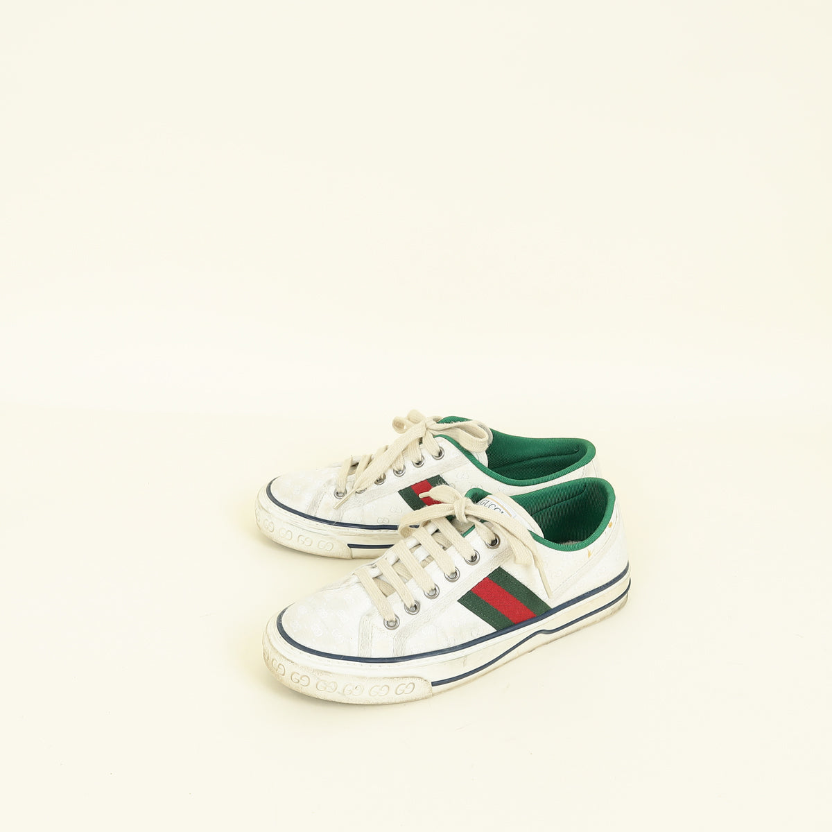 Gucci White Multicolor Tennis 1977 Sneakers