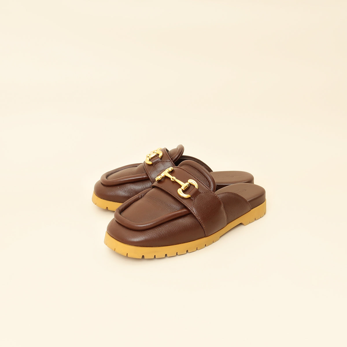 Gucci Brown Airel Mule 37.5