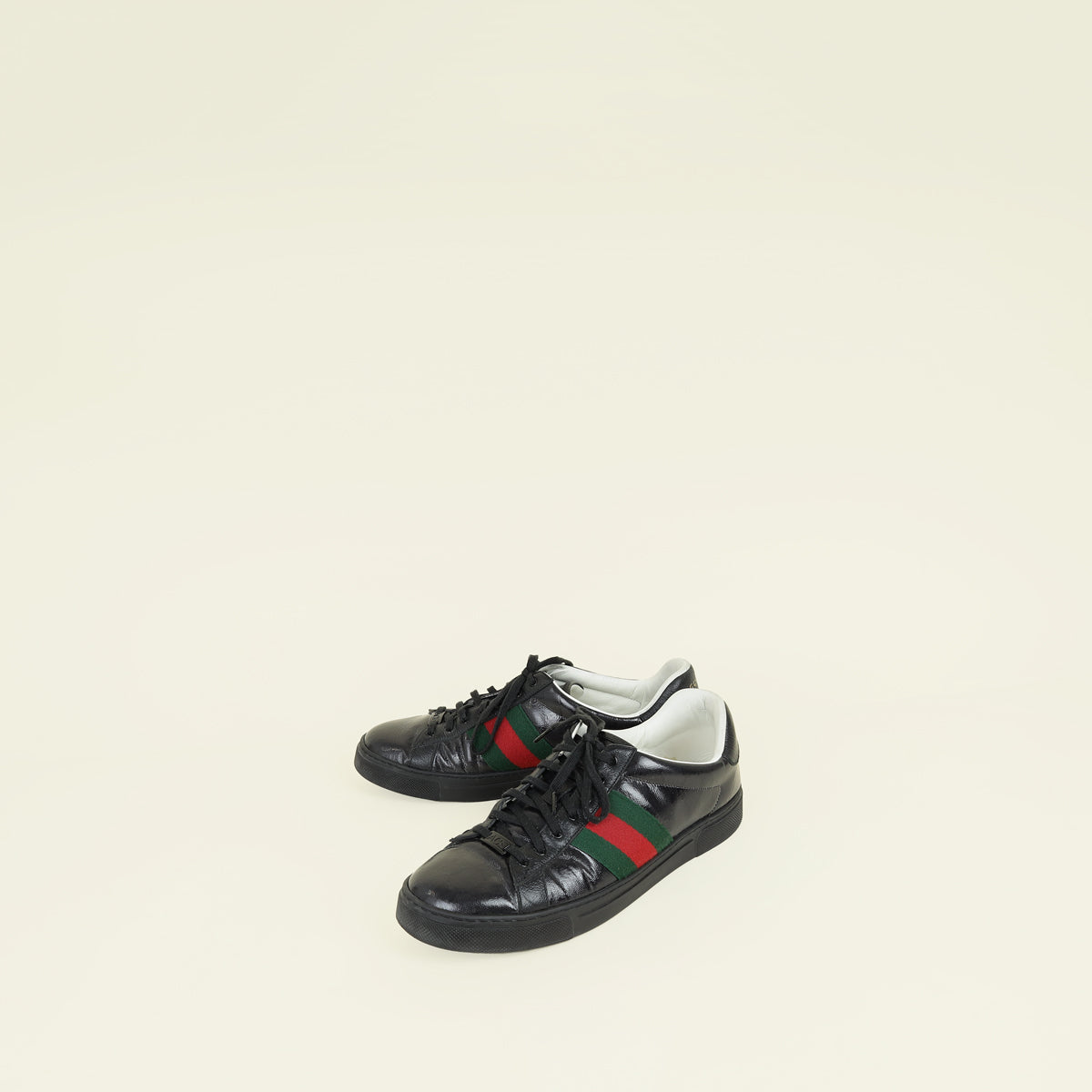 Gucci Black GG Crystal Ace Sneaker 10