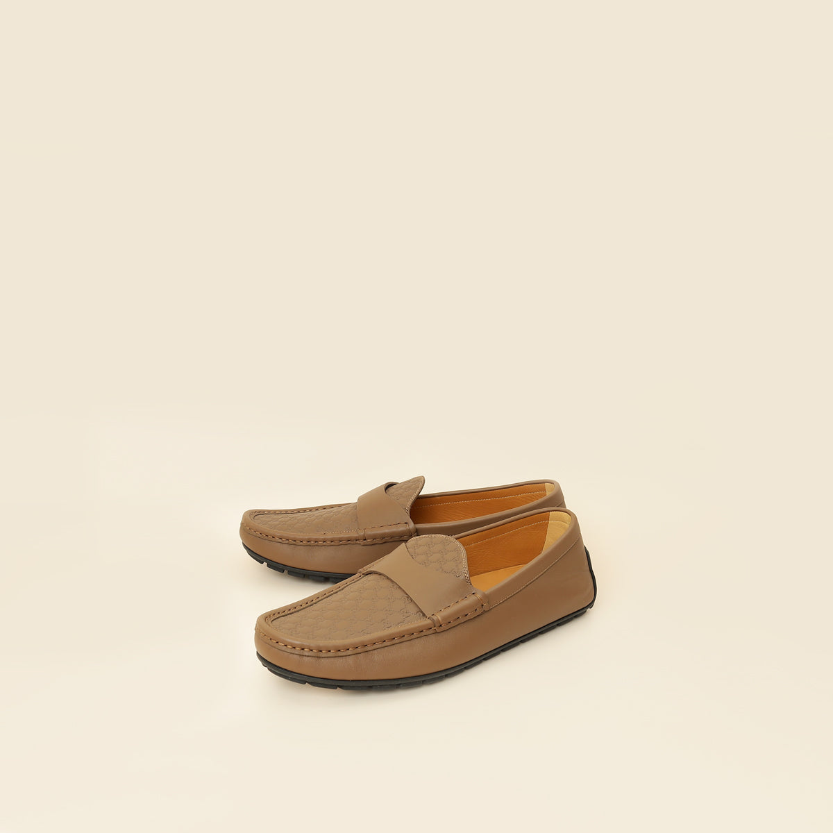 Gucci Brown GG Microguccissima Driving Loafer 8